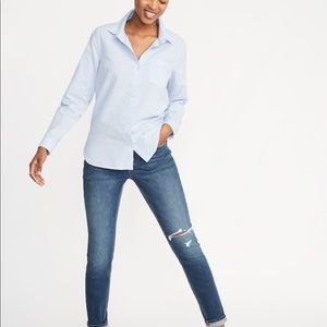 Old Navy Light Blue Cotton Button Up